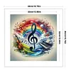 Colored Musical Notes-11CT Stamped Cross Stitch 40*40cm/15.75*15.75in