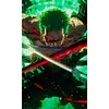 【Limited Stock Sale】One Piece Zoro-11CT Stamped Cross Stitch 40*65cm/15.75*25.59in(Big Size)