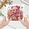 (US Local)6PCS Bear DIY Diamond Art Greeting Cards Congratulations Cards & Gifts