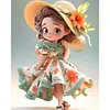 【Limited Stock Sale】Cute Girl-Paint By Numbers Acrylic Painting 40*50CM