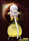Astronauts Buu alone on the moon night light with LED - Dragon Ball Resin Statue - PSD Studios