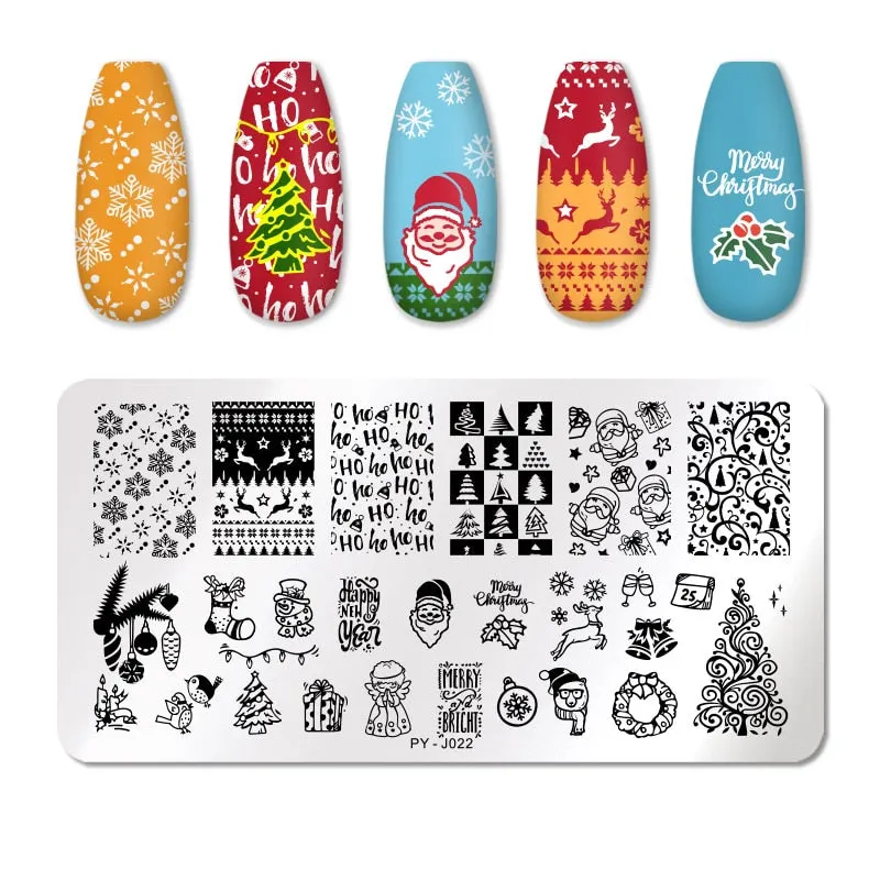 PICT YOU Animal Patterns Nail Stamping Plates Stainless Steel Nail Art Image Plate Stamp Template Stencil Tools PY-F011-Nail Inspo