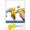 4-in-1 RJ45 Network Cable Tool Portable Wire Stripper Cable Stripper (Yellow)