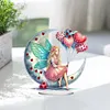 Acrylic Special Shape Flower Hourglass Table Top Diamond Painting Ornament Kits