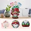 2026&2027 DIY Double Sided Drills Calendar Craft Art Kit Wooden Diamond Painting Calendar Set