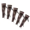 [US Local Warehouse] 5 Tier Floating Shelves 72.05x11.81x7.87in Wall Mounted Hanging Shelf with Metal Bracket for Living Room Kitchen Bathroom Home Storage