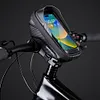1L Bike Phone Bag Waterproof Bicycle Upper Tube Bag for Smart Phones 4.7-6.8in