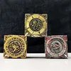 Dragon Cthulhu Skull 7 in 1 Cube 6 Sides Rotating DND Metal Dice
