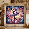 Butterfly Dance Girl-Partial Special Shaped Diamond painting 30*30CM