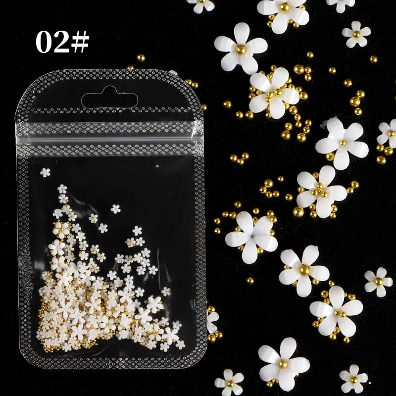 48pcs Mixed Size Aurora Little Bear Nail Art Accessories Resin Kawaii Bear Stereo FlatBack 3D Fashion Fingernail DIY Decoration-Nail Inspo