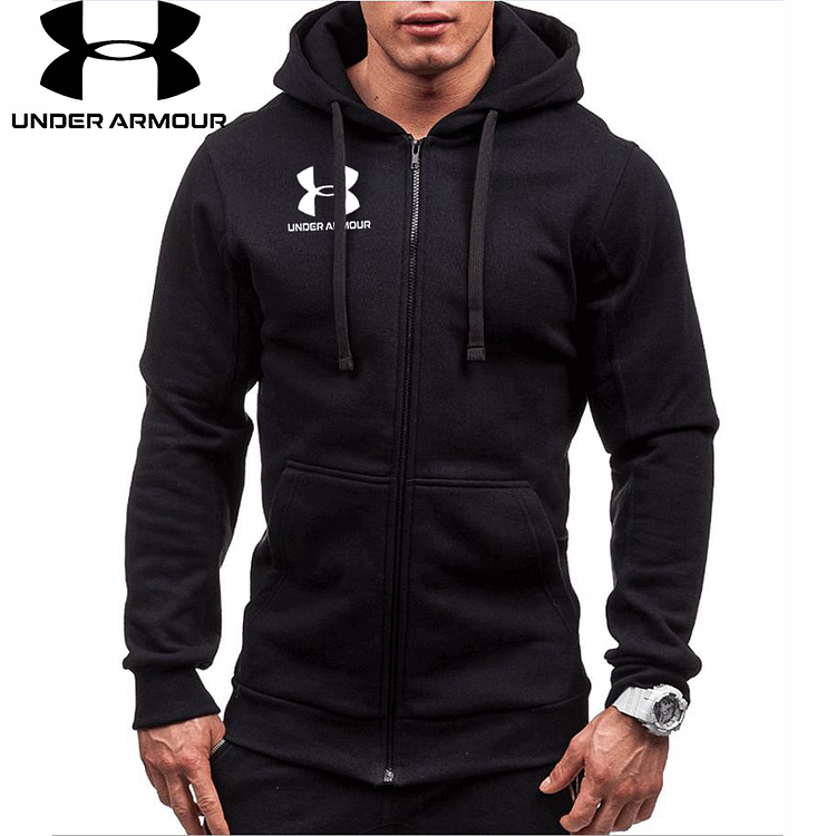 &Uacute;j őszi f&eacute;rfi kapucnis pulcsi, cipz&aacute;rral, Under Armour