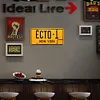 ECTO1 - Enseigne M&eacute;tallique de permis de voiture(30*15cm)
