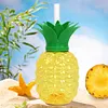 3/6pcs Drinking Cup 500ml Pineapple/Strawberry Shape Creative Beach Party Favors