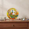 DIY Cloisonne Enamel Painting Kit for Adults Beginners Gift Home Decor Filigree Enamel Art Making Set with Bracket 30x30cm