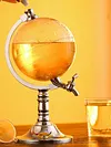 3.5L Alcohol Drink Dispenser Club Party Accessory Globe Shape Dispenser for Home