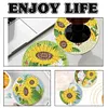 6Pcs/set Diamond Painting Flower Coaster Cup Cushion Home Decor