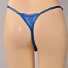 Men's Low Rise Adjustable Waist Sexy Lace Fashion Thong Seamless Breathable T-Pants