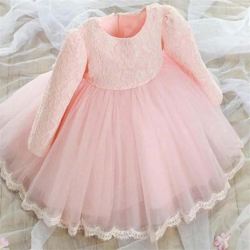 Vintage Kid Girls Dress Baptism Dresses for Girl Baby 1 Year Birthday Dress Christening Gown Infant Party Clothing Baby Vestido