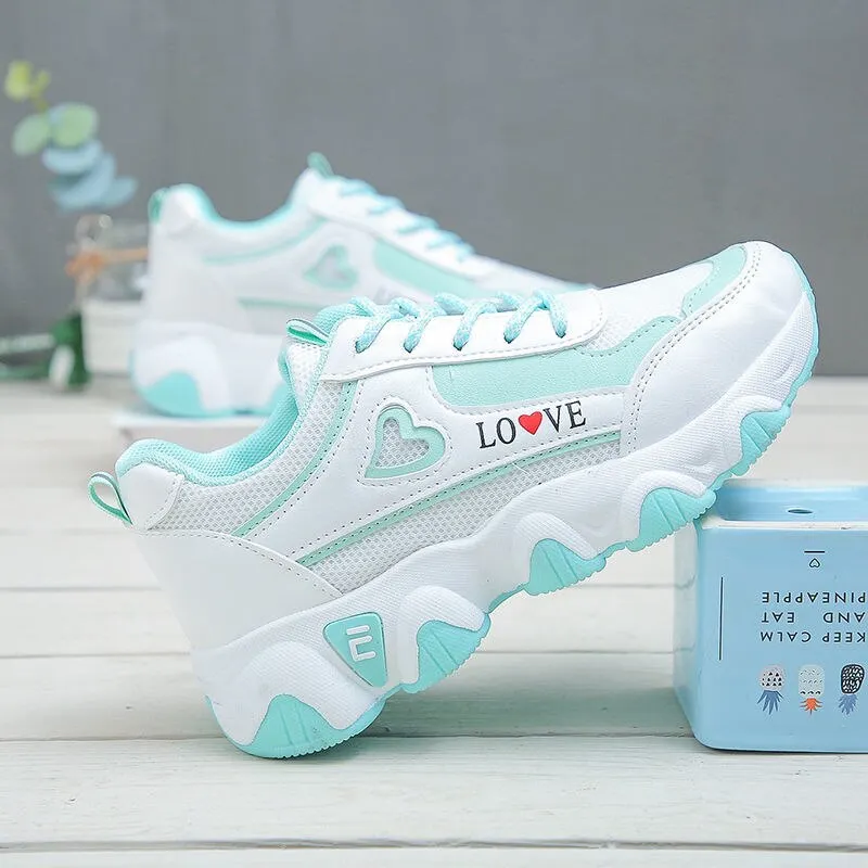 Daddy Women's 2020 Autumn and Winter New Students Korean Version of All-match Sports Casual Travel White Running Shoes Trend