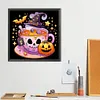 (US Local)Halloween Tea-Full Round Diamond Painting(40x40cm)