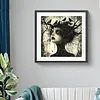 (US Local)Paint By Numbers Kit On Canvas DIY Oil Art Girl Picture Home Wall Decor40x40cm