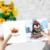 6Pcs Diamond Painting Penguin Greeting Cards Christmas Cards