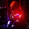 LED+COB Mini Keychain Flashlight 380LM Type-C Rechargeable for Camping (Black)