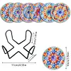 [Upgrade]6pcs/set DIY Diamond Painting Waterproof Case Classic Mandala Coaster Gift Decor Set
