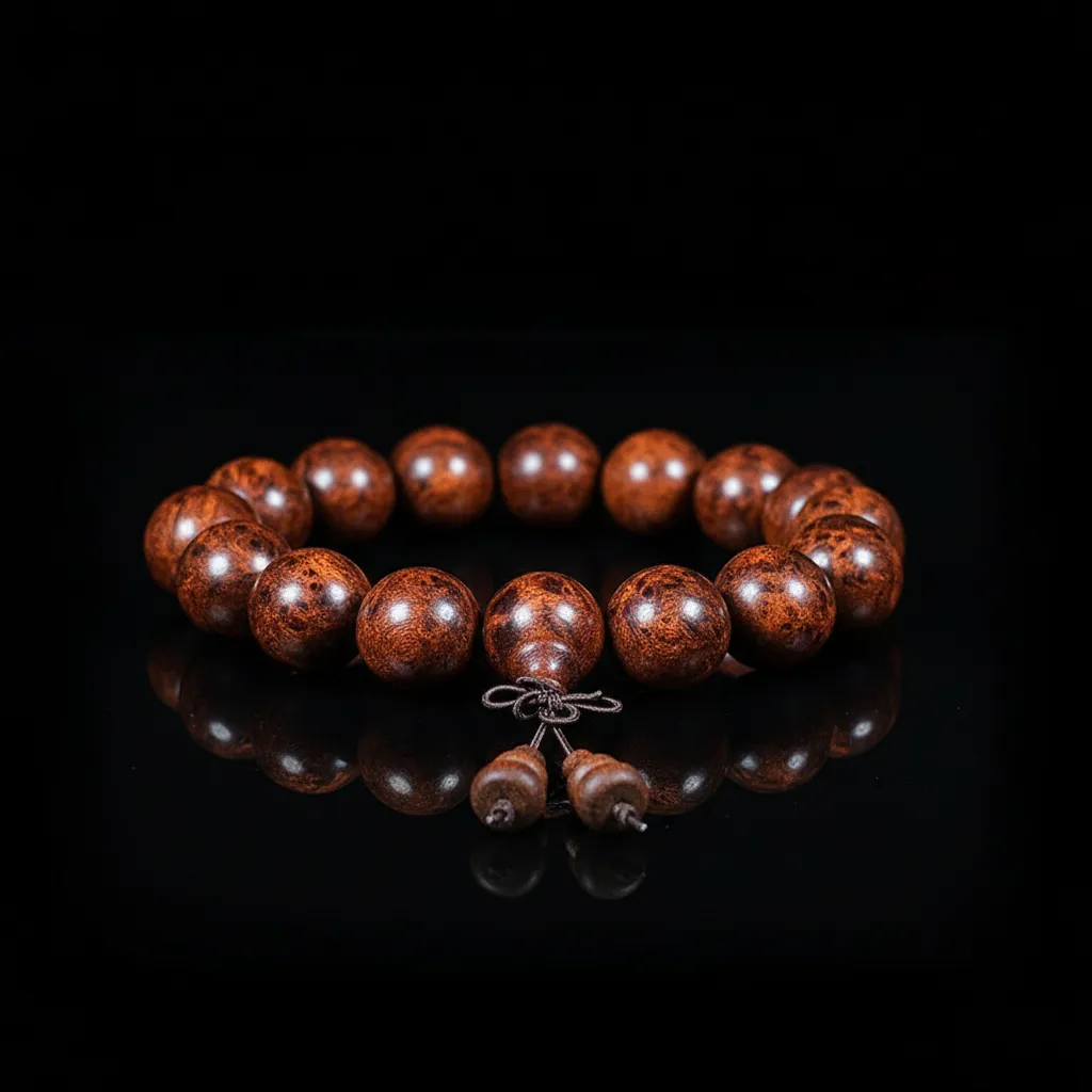 JiStones Rare Myanmar Yellow Rosewood Burl Bracelet - 20mm Artisan Edition