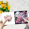 (US Local)6Pcs Owl Butterfly Diamond Painting Greeting Card for Holiday Party Favors