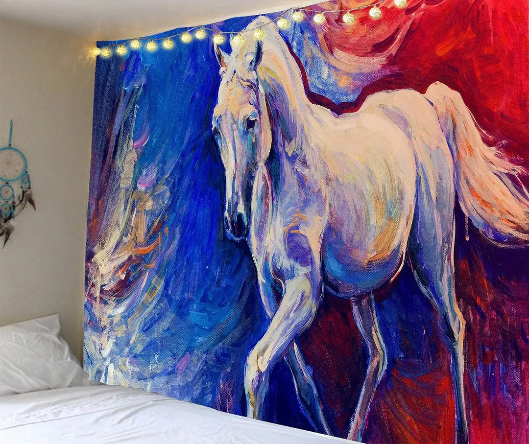 India Manada Wall Hanging Tapestry 3D Printed Animal Natural Sofa Backgound Wall Tapestries Bohemian Wolf Tiger Lion House Decor