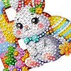 (US Local)PET Double Sided Special Shaped Easter Alphabet DIY Diamond Painting Keychain