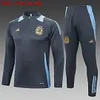 2024 Argentina Half-Pull Training Suit Grey Football Shirt 1:1 Thai Quality