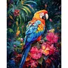 Parrot Flower - 11CT Stamped Cross Stitch 40*50cm/15.75*19.69in