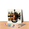 (US Local)Paint By Numbers Kit On Canvas DIY Oil Art Guitar Home Wall Decor40x40cm