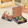 Cross Leather Diamond Art Note Box with 160 Sheets of Paper for Adults Beginners