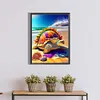 >SALE<5D DIY Full Round Drill Diamond Painting Kit Beach Turtle Decoration (sz4245)