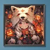 【Limited Stock Sale】Halloween Wolf Girl-Paint by Numbers Acrylic Painting 40*40CM