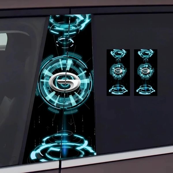 Car Center Column Car Logo Sticker Personality Creative B Column Protective Film