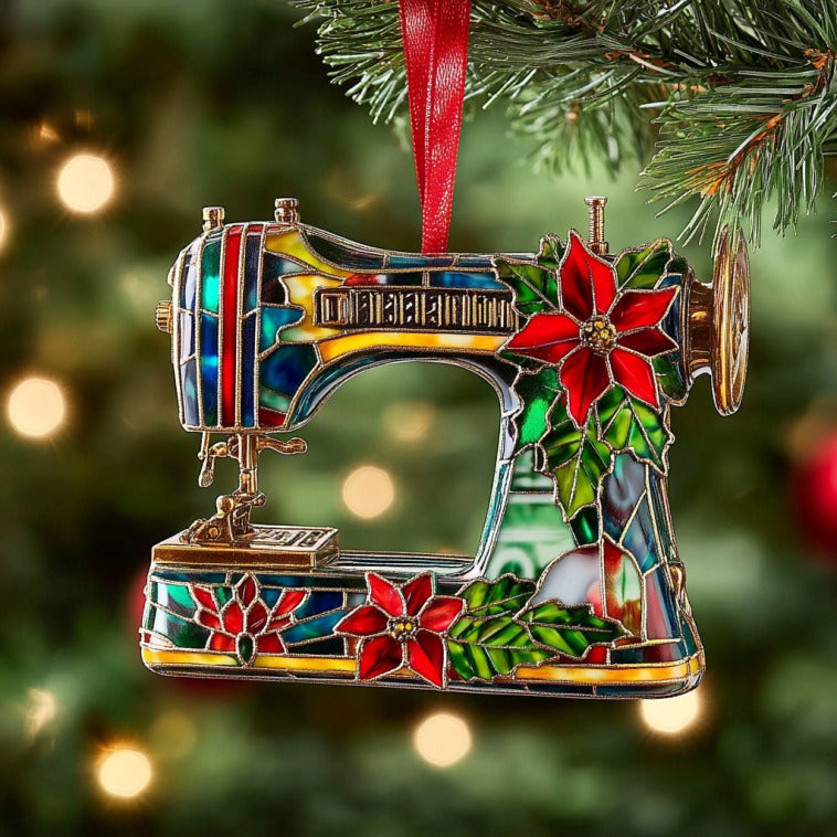 Christmas Sewing Machine XR1510017CL Christmas Ornament