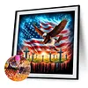 Diamond Painting -DIY Round Drill Independence Day Flag(40x40cm)
