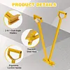 [US Local Warehouse] 2-in-1 Standing Seam Roof Hand Seamer Color Steel Tile Manual Bite Plier 90 &180 Double Fold Mechanical Lock Jaw Width 6 Inches Designed for Roofers