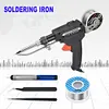 Soldering Gun Kit 60W Automatic Feed Hand-Held Soldering Iron (EU Black)