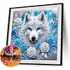 Snow Wolf-Partial Special Shaped Diamond Painting 30*30CM