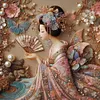 (Multi-Style) Kimono Girl-11CT Stamped Cross Stitch 50*50cm
