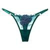 Sexy jacquard breathable mesh sexy thong