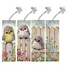 DIY 3Pcs Flowers-Diamond Painting Bookmark