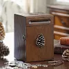 Retro Piggy Bank Made Of Rubber And Solid Wood With Key And Handle For Large Coin Storage With Lock For Safe Coin Storage Creative Portable Home Decoration