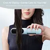 Cordless Hair Straightener Brush USB Rechargeable Portable Straightening Comb with 3 Temperature Settings & LED Display for Women Gift Idea for Home Travel