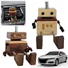 Car Aromatherapy Wooden Figure Shaking Wooden Man Figurine Little Nerdy Dolls